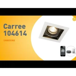 Smart inbouwspot wit incl. WiFi GU10 verstelbaar - Carree