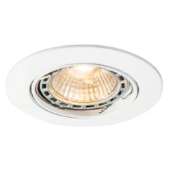 Smart inbouwspot wit kantelbaar incl. Wifi GU10 - Edu