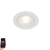 Smart inbouwspot wit rondIP44 incl. Wifi GU10 50mm - Xena