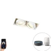 Smart inbouwspot wit trimless incl. 2 WiFi GU10 - Oneon 2