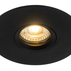 Smart inbouwspot zwart incl Wifi GU10 50mm - Buco