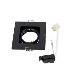 Smart inbouwspot zwart incl. WiFi GU10 verstelbaar - Qure