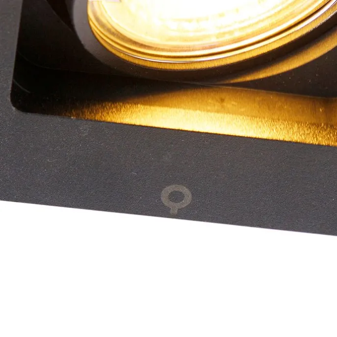 Smart inbouwspot zwart incl. WiFi GU10 verstelbaar - Qure