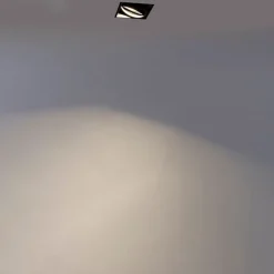 Smart inbouwspot zwart incl. Wifi GU10 trimless - Oneon 1