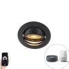 Smart inbouwspot zwart incl. WiFi GU10 verstelbaar - Ude Honey