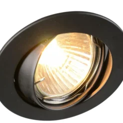 Smart inbouwspot zwart kantelbaar incl. Wifi GU10 - Edu