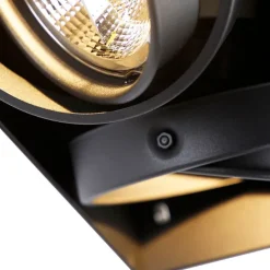 Smart Inbouwspot zwart Trimless 2-lichts incl. 2 Wifi GU10 111mm- Oneon