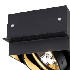 Smart Inbouwspot zwart Trimless 2-lichts incl. 2 Wifi GU10 111mm- Oneon