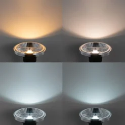 Smart inbouwspot zwart verstelbaar incl. Wifi GU10 111mm - Coop 111 Honey