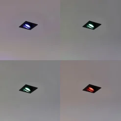 Smart inbouwspot zwart verstelbaar incl. Wifi GU10 - Club