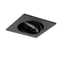 Smart inbouwspot zwart verstelbaar incl. Wifi GU10 - Club
