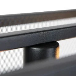 Smart industriële hanglamp zwart incl. 4 WiFi A60 - Cage Wire