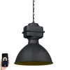 Smart industriële hanglamp zwart 38,5 cm incl. A60 WiFi - Sicko