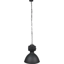 Smart industriële hanglamp zwart 38,5 cm incl. A60 WiFi - Sicko