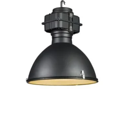 Smart industriële hanglamp zwart 53 cm incl. A60 Wifi - Sicko