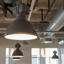 Smart industriële hanglamp zwart 53 cm incl. A60 Wifi - Sicko