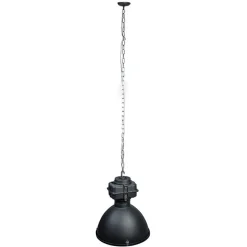Smart industriële hanglamp zwart 53 cm incl. A60 Wifi - Sicko