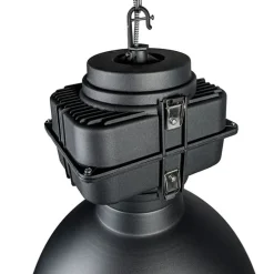 Smart industriële hanglamp zwart 53 cm incl. A60 Wifi - Sicko