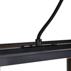 Smart industriële hanglamp zwart incl. 4 WiFi A60 - Cage