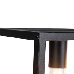 Smart industriële hanglamp zwart incl. 4 WiFi A60 - Cage