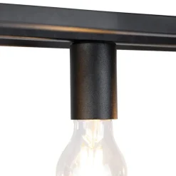 Smart industriële hanglamp zwart incl. 4 WiFi A60 - Cage