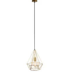 Smart industriële hanglamp goud incl. wifi ST64 - Carcass