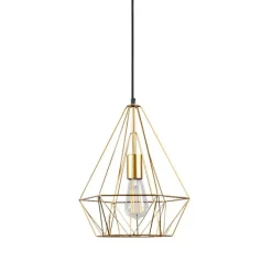 Smart industriële hanglamp goud incl. wifi ST64 - Carcass