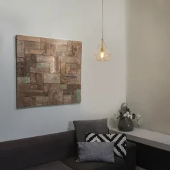 Smart industriële hanglamp goud incl. wifi ST64 - Carcass