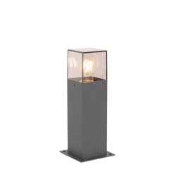 Smart industriële staande buitenlamp antraciet 30 cm incl. Wifi P45 - Denmark