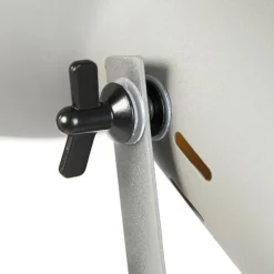 Smart industriële tripod vloerlamp hout met grijs incl. wifi A60 - Laos