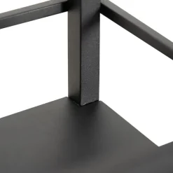 Smart industriële vloerlamp zwart incl. Wifi G95 - Cage Rack