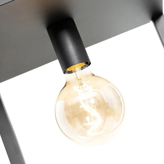 Smart industriële vloerlamp zwart incl. Wifi G95 - Cage Rack