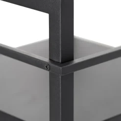 Smart industriële vloerlamp zwart incl. Wifi G95 - Cage Rack