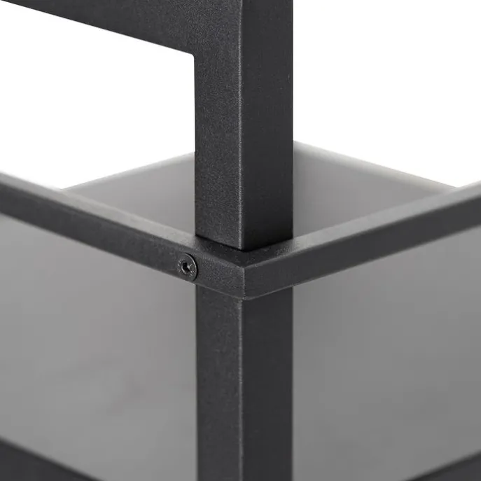 Smart industriële vloerlamp zwart incl. Wifi G95 - Cage Rack