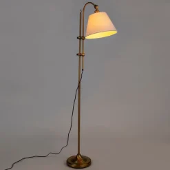 Smart klassieke vloerlamp brons met wit incl. Wifi A60 - Ashley