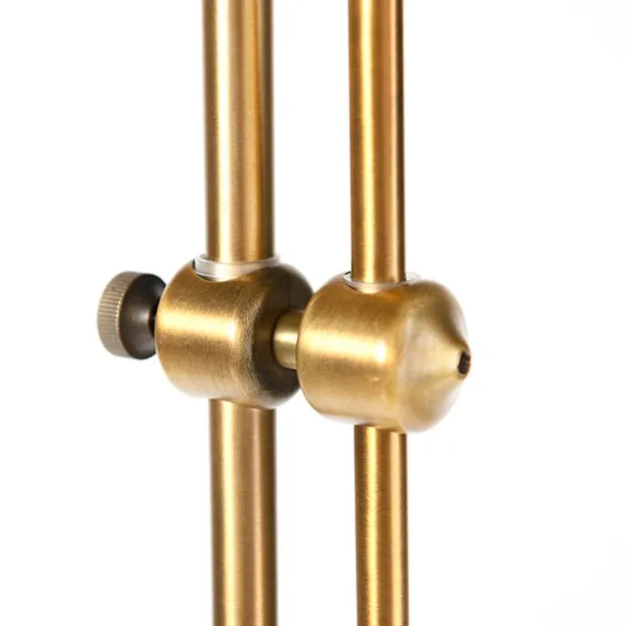 Smart klassieke vloerlamp brons met wit incl. Wifi A60 - Ashley