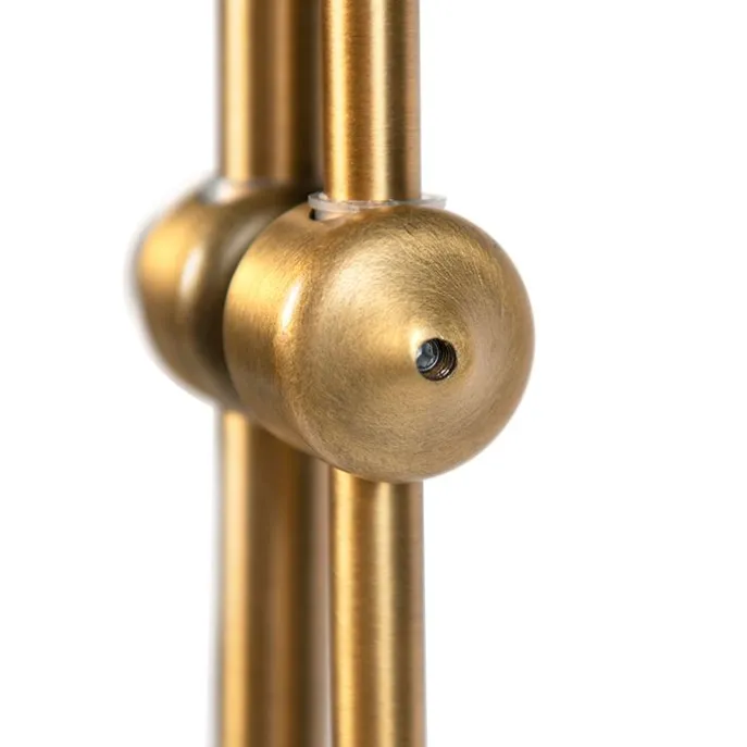 Smart klassieke vloerlamp brons met wit incl. Wifi A60 - Ashley