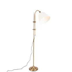 Smart klassieke vloerlamp brons met wit incl. Wifi A60 - Ashley