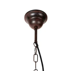 Smart kroonluchter roestbruin 8-lichts incl. Wifi B35 - Giuseppe