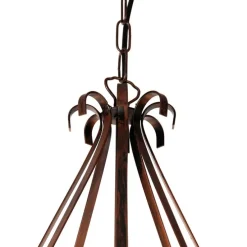 Smart kroonluchter roestbruin 8-lichts incl. Wifi B35 - Giuseppe