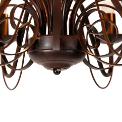 Smart kroonluchter roestbruin 8-lichts incl. Wifi B35 - Giuseppe