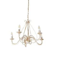 Smart kroonluchter wit 5-lichts incl. Wifi B35 - Giuseppe