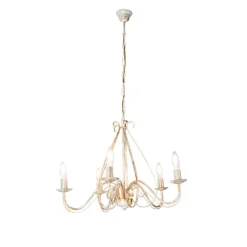 Smart kroonluchter wit 5-lichts incl. Wifi B35 - Giuseppe