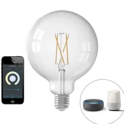 Smart landelijke hanglamp rotan incl. Wifi G125 lichtbron - Calamus