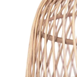 Smart landelijke hanglamp rotan incl. Wifi G125 lichtbron - Calamus