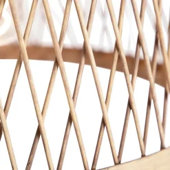 Smart landelijke hanglamp rotan incl. Wifi G125 lichtbron - Calamus