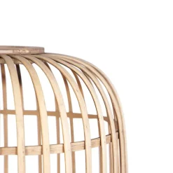 Smart landelijke vloerlamp rotan incl. WiFi A60 - Manila