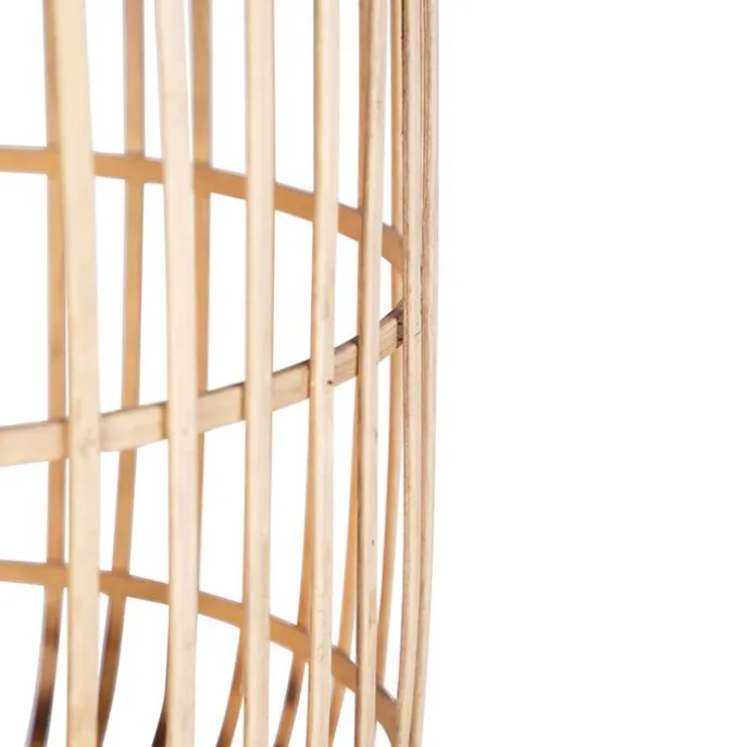 Smart landelijke vloerlamp rotan incl. WiFi A60 - Manila