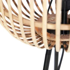 Smart landelijke vloerlamp rotan incl. WiFi A60 - Manila