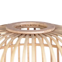 Smart landelijke vloerlamp rotan incl. WiFi A60 - Manila